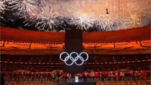 Foto: inauguración de los Juegos Olímpicos de Invierno Beijing 2022. Foto vía AFP.